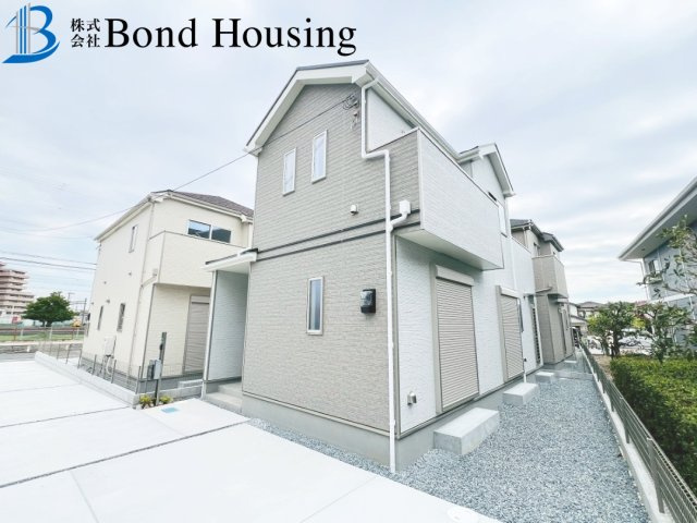 全6区画　2面バルコニー　二見町東二見　B号棟　新築戸建の外観