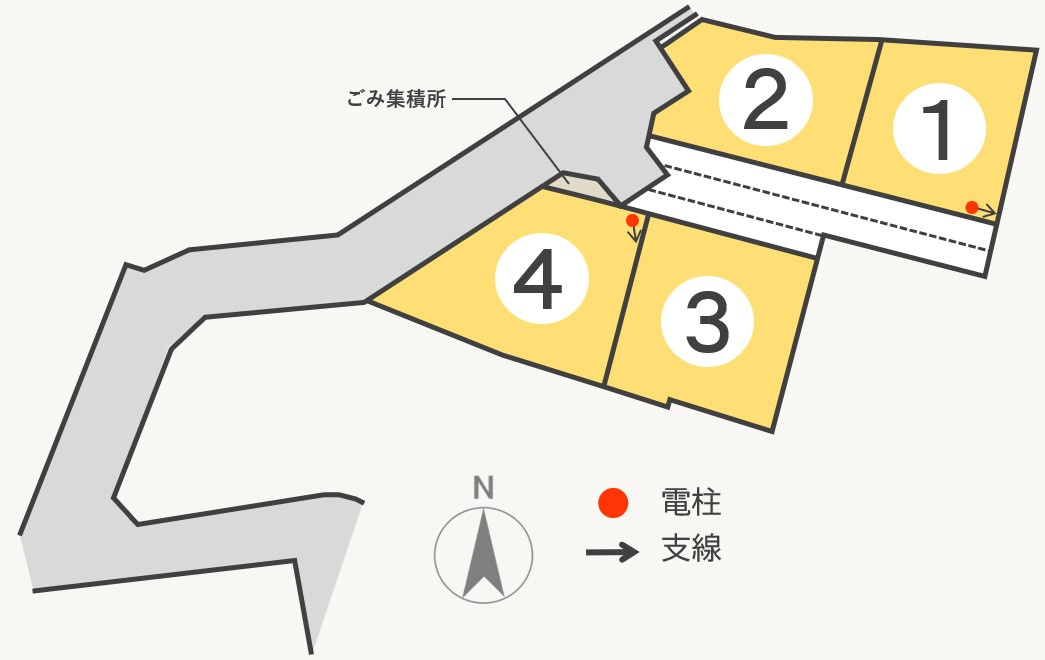 東邦ピュアコート妻科の土地図