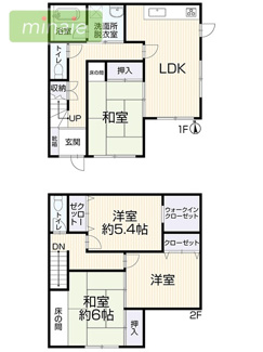 【間取り】 | 平日・土日も見学できます　WIC　再生住宅　金杉