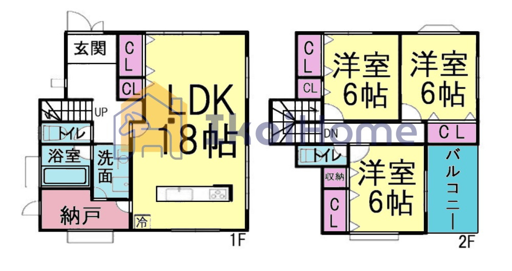 神戸市西区伊川谷町潤和　中古戸建の間取り|●年中無休：当日予約可●全居室6帖以上のゆったり間取り♪陽当り・通風良好！収納も豊富！