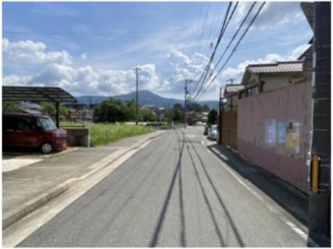 岩倉幡枝町 土地の前面道路含む現地写真