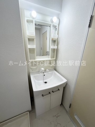大阪市城東区放出西２丁目の賃貸マンションの独立洗面台
