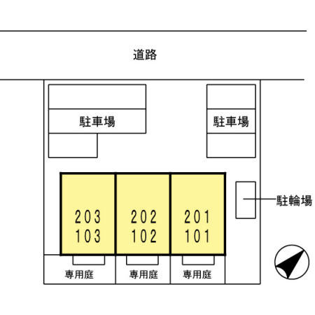 ARC　VILLAの区画図