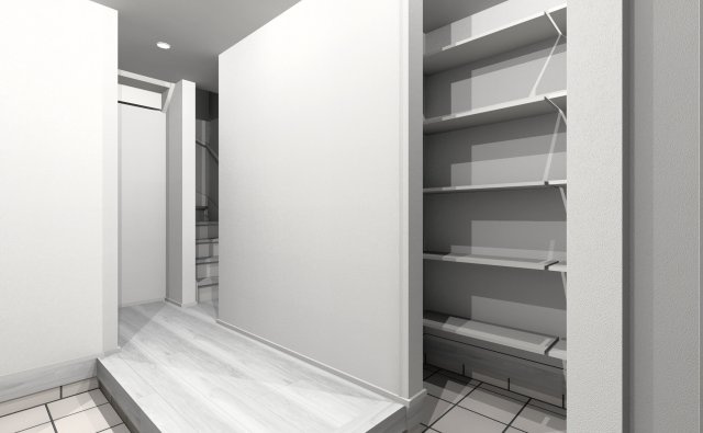 朝霞市本町２丁目　新築戸建の前面道路含む現地写真