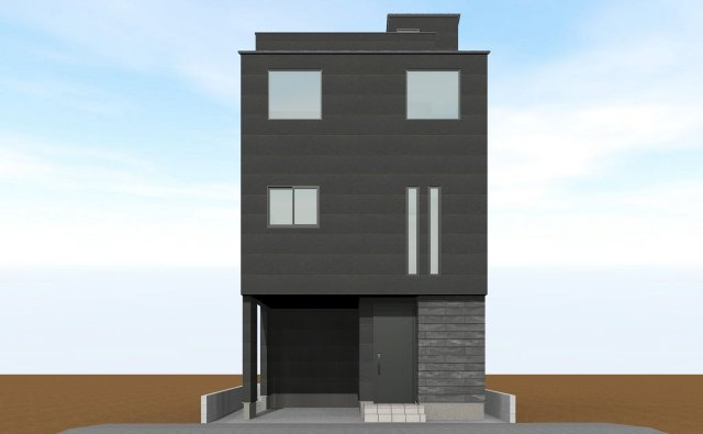 朝霞市本町２丁目　新築戸建の外観パース|imageパース