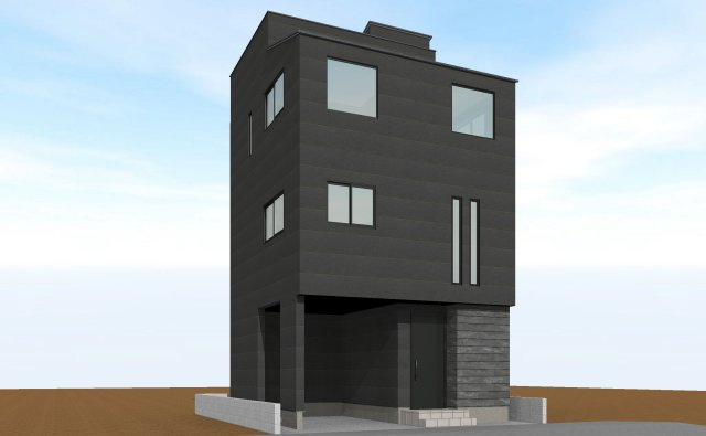 朝霞市本町２丁目　新築戸建の外観パース|imageパース