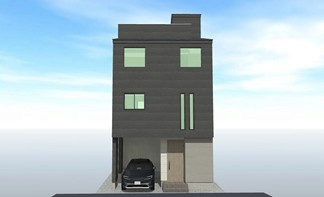 朝霞市本町２丁目　新築戸建の居間・リビング|imageパース