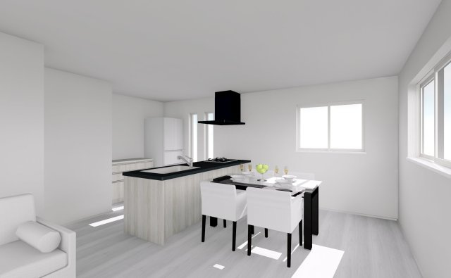 朝霞市本町２丁目　新築戸建のキッチン|imageパース