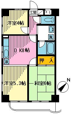 【間取り】 | グレイスマンション | 2SDK