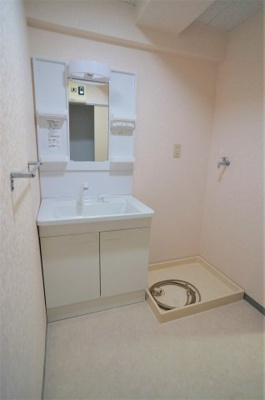 【洗面所】 | グレイスマンション | 室内洗濯機置き場有り
