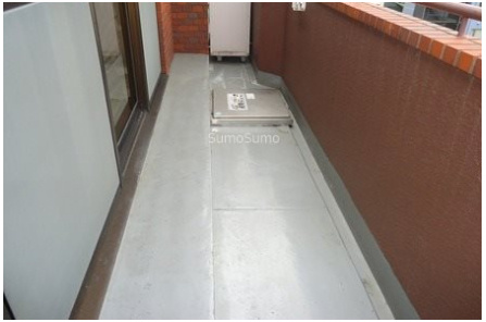 青風ハイツのバルコニー|広々としたバルコニーです