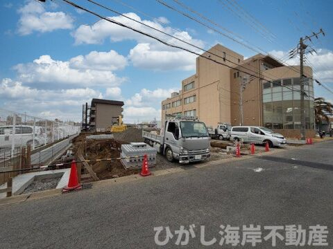 平塚市四之宮２丁目　売地　全７区画の外観|2月27日撮影　造成工事中　現地外観