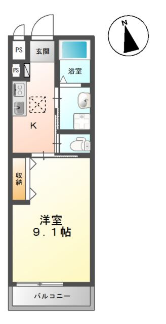 メゾン　ド　グラティアの間取り