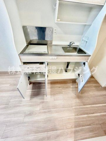 プレサンス江坂ベルフィーヌのキッチン|キッチン下収納