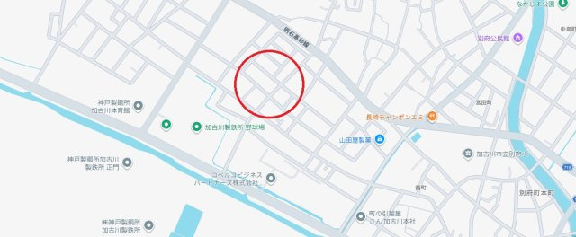 加古川市別府町新野辺　山陽電鉄「別府駅」徒歩19分の地図