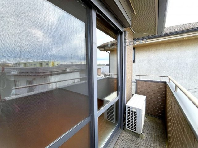 ビジョンハイツのバルコニー|陽当たり良好なバルコニーです