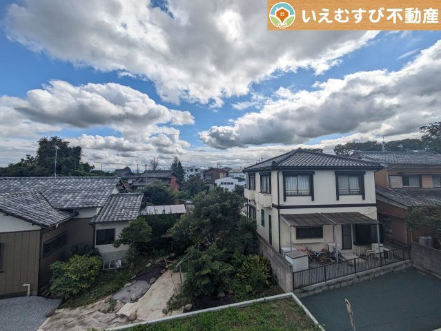 Cradle garden　行田市向町第2の展望|高い建物が無く開放感のある展望
バルコニーからの展望も開けていて閑静な住宅地が望めます。日当りも良いですね♪