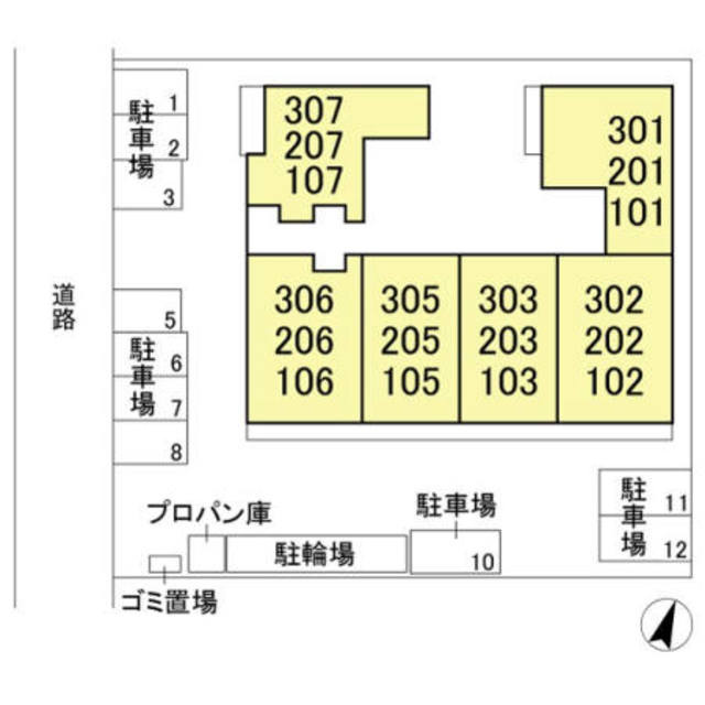 グリーンガーデンのその他|配置図です☆