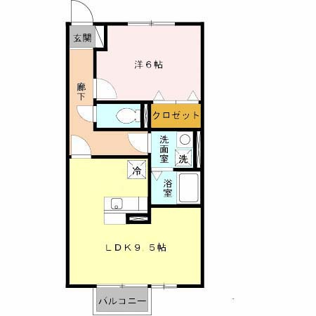 クレールヒルズの間取り