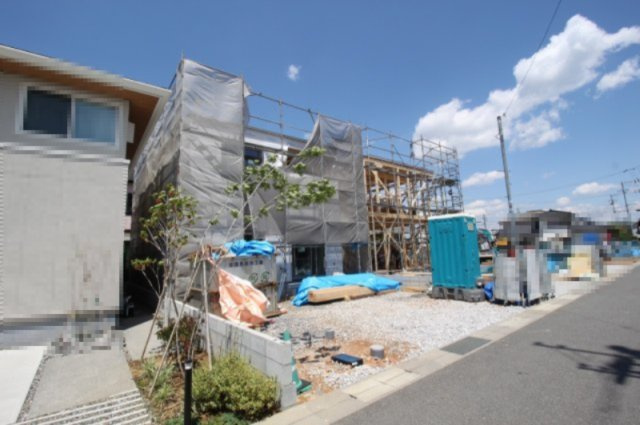 鴨部　新築戸建　⑧　（全2区画）　の外観|土地面積　107.22㎡（約32.43坪建物面積　80.16㎡（約24.24坪）
