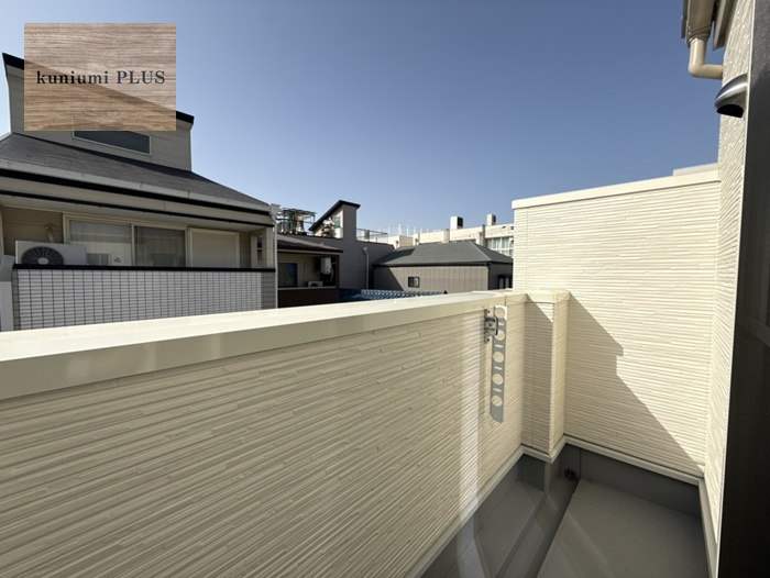 大阪市城東区鴫野東3丁目　B号地のバルコニー