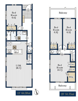  | 【名古屋市昭和区元宮町6丁目47新築戸建2号棟】✨️仲介手数料無料✨️川原小学校・川名中学校