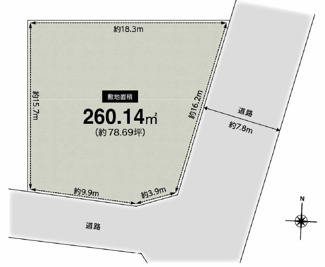 【土地図】 | 高槻市奥天神町2丁目　売土地