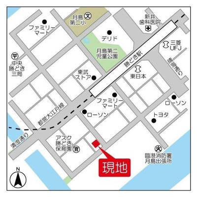 【地図】 | エストライフ勝どき