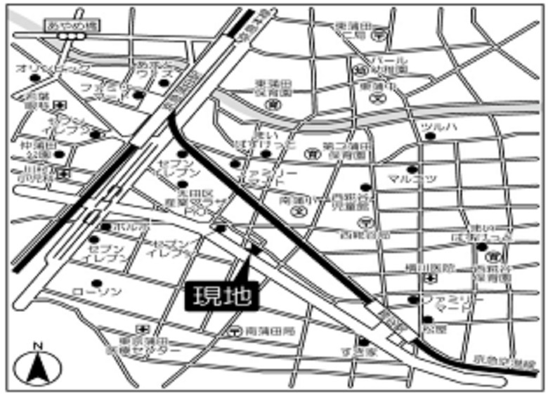 L'axe京急蒲田の地図