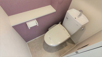 【トイレ】 | シャルムテラス下新庄 | ウォシュレット機能付きです