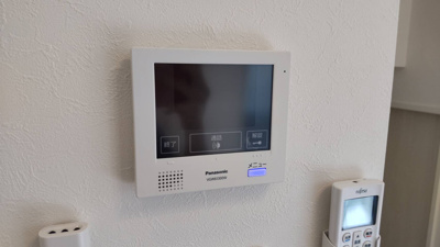 【セキュリティ】 | シャルムテラス下新庄 | TVモニター付きなので来客時も安心です