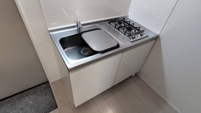【キッチン】 | シャルムテラス下新庄 | 2口コンロのガスキッチンです
