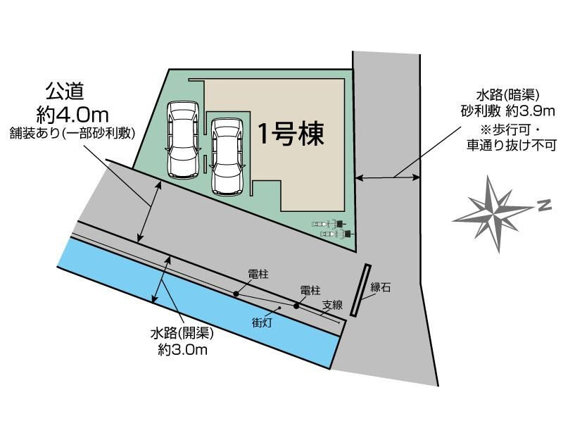 川越市仙波町４丁目　新築戸建の区画図