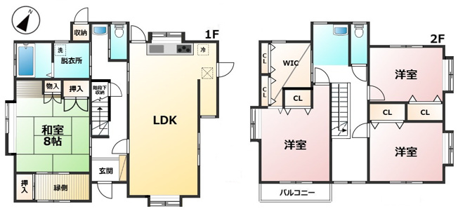 【間取り】 | 大野城市白木原4丁目戸建