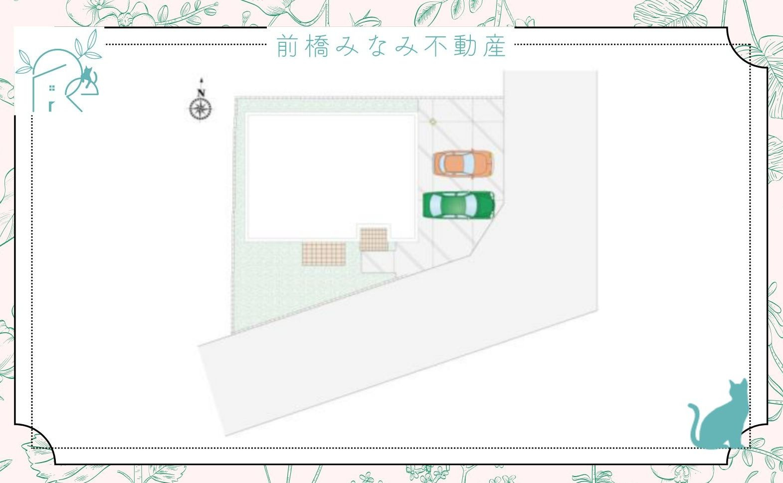 【新築平屋】前橋市青柳町3期　９号棟(全14棟)　新築建売分譲の区画図