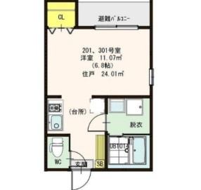 CFハイツ小岩の間取り