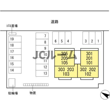 キャトル・セゾンの区画図