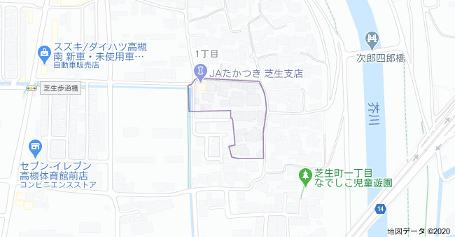 パインルーツⅠの地図