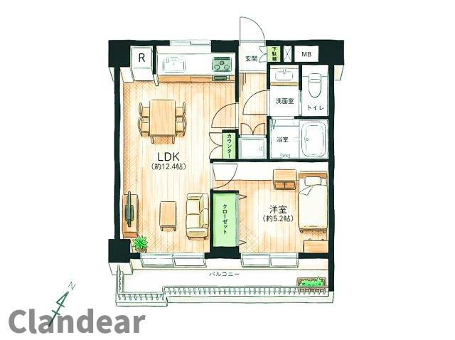 ペルレ五反野の間取り|シングルの方にもおすすめ！生活空間と趣味のお部屋も持てます！住宅ローンのご相談はお気軽に♪