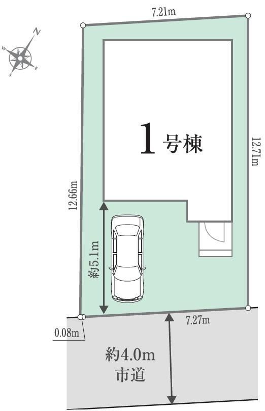 戸建 所沢市和ケ原１丁目の区画図|令和8年4月27日撮影。