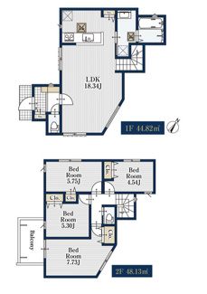  | 【名古屋市中村区日ノ宮町3丁目98-4新築戸建2号棟】✨️仲介手数料無料✨️千成小学校・豊国中学校