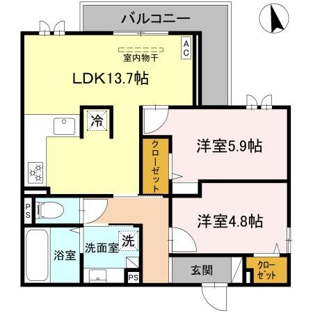 Field courtの間取り