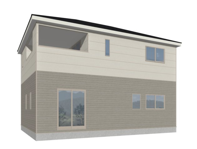 【外観パース】 | 深谷市中瀬第1  クレイドルガーデン　新築戸建　全2棟　2号棟 | 2号棟