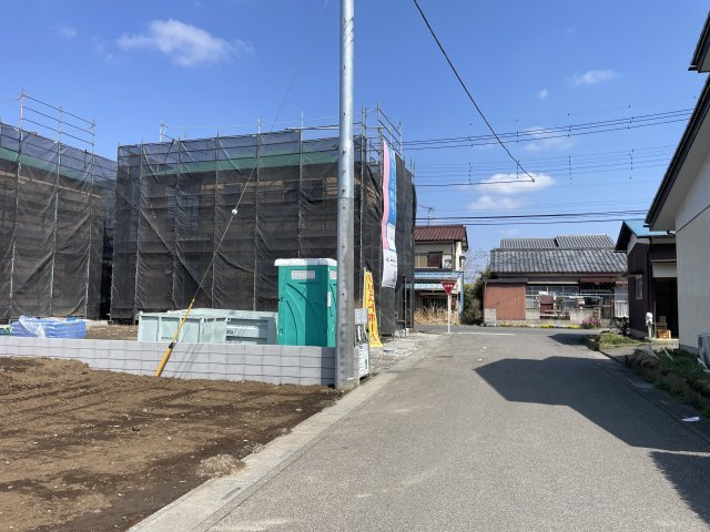 【前面道路含む現地写真】 | 深谷市中瀬第1  クレイドルガーデン　新築戸建　全2棟　2号棟 | 3月28日撮影