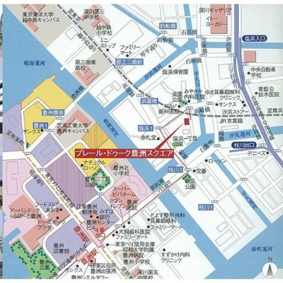 【地図】 | プレール・ドゥーク豊洲スクエア