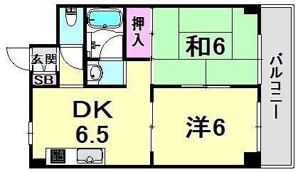 ロータリービルド西宮の間取り