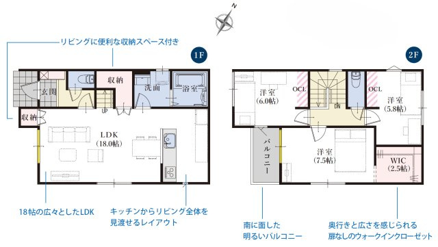 静岡市駿河区下川原五丁目10期　全５棟の間取り