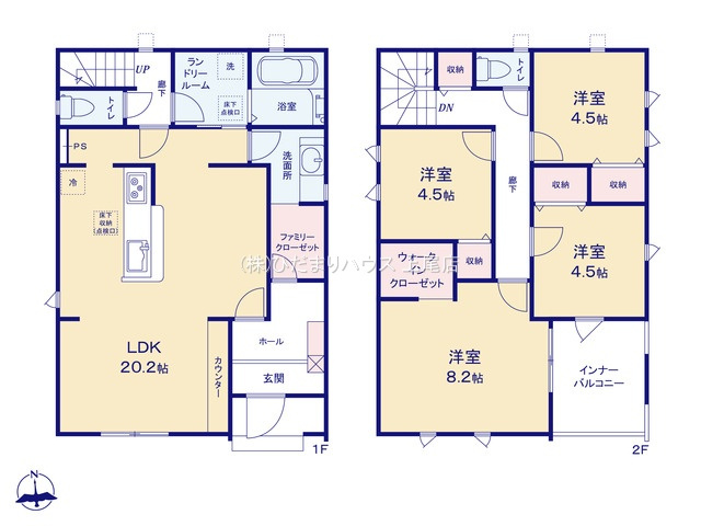 深谷市田所町　第3　新築一戸建て　リーブルガーデン　02の間取り