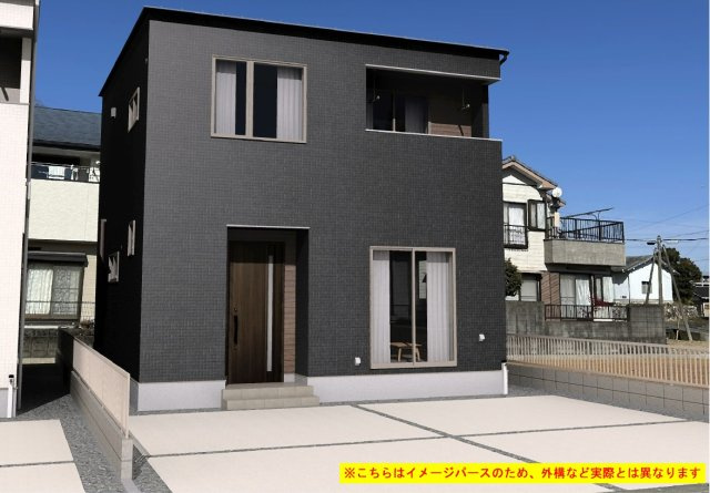 鴨部　新築戸建　⑨　（全2区画）の外観パース|⑨　建物面積　103.02㎡（約31.16坪）