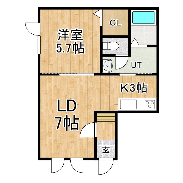 ブリーゼⅢの間取り